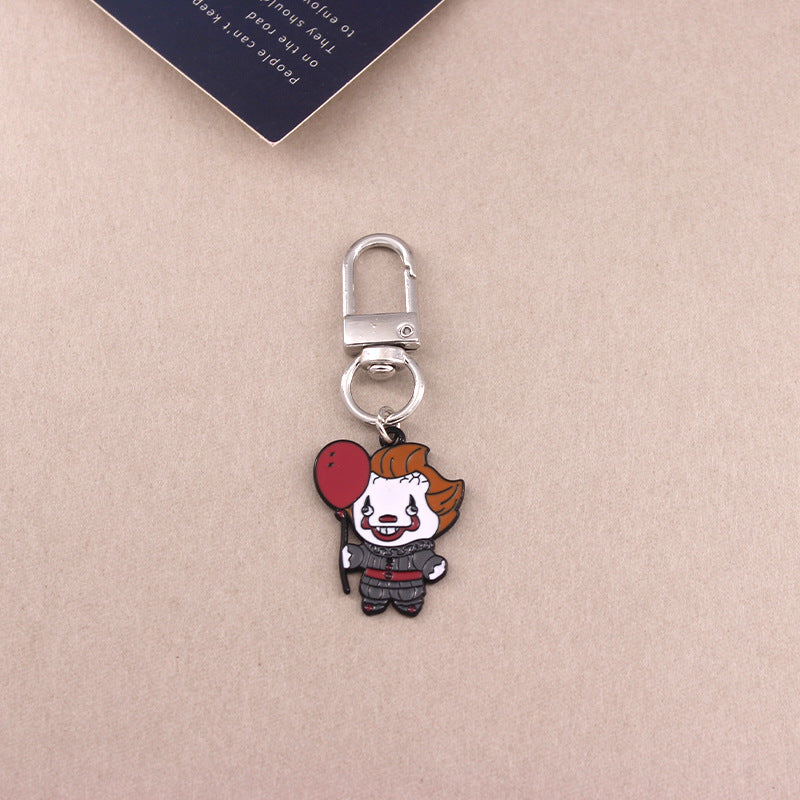 Wholesale Halloween Horror Clown Ghost Alloy Keychain ACC-KC-QiChen004