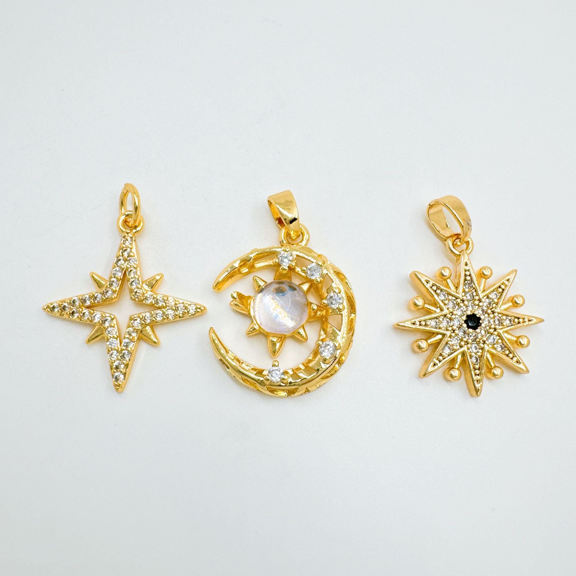 Wholesale Hip-Hop Ins Style Gold Plated Zircon Pendant Necklace for Women Fashion Accessory Boutique Resale