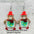 Wholesale  Christmas Earrings Stereo Snowman Dwarf  Santa Claus Acrylic Earrings