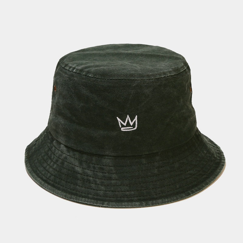 Wholesale Crown Embroidered Fisherman Hat