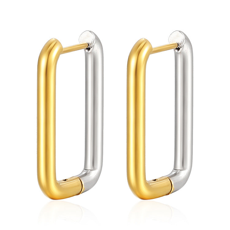 Wholesale  Stainless Steel Earrings  Plated 18K Gold Ear Buckle