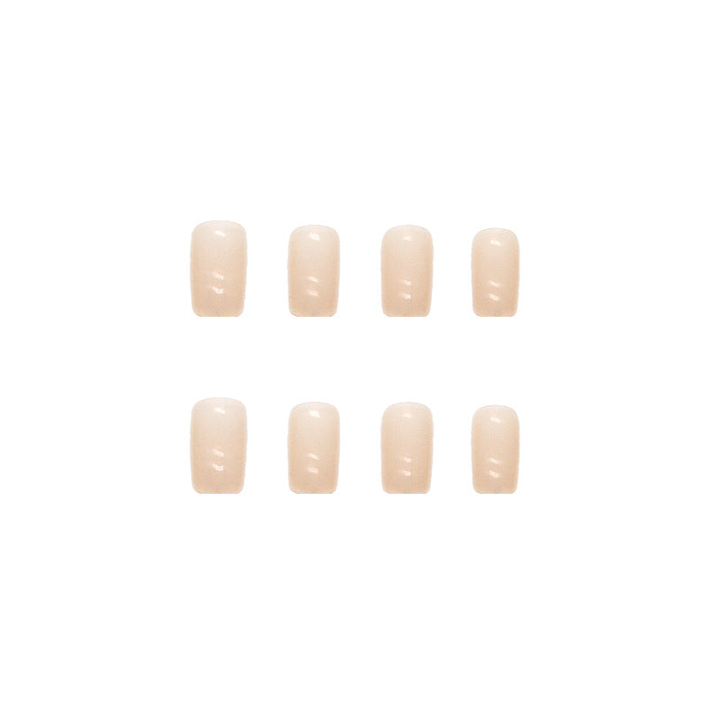 Wholesale 24 Pieces/box Nude Square Nails Kits Nail Stickers