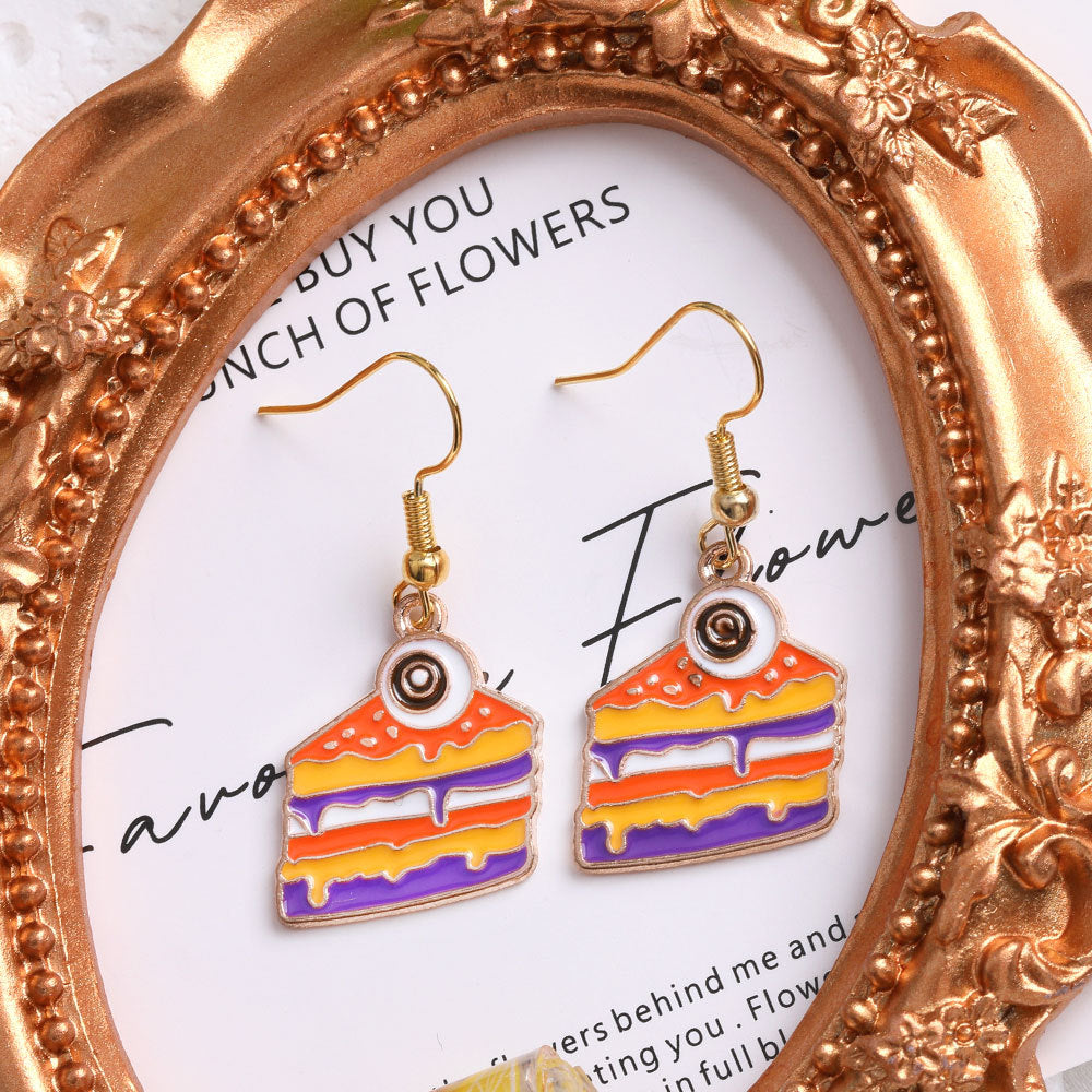 Wholesale Halloween earrings horror funny skull pumpkin ghost face earrings