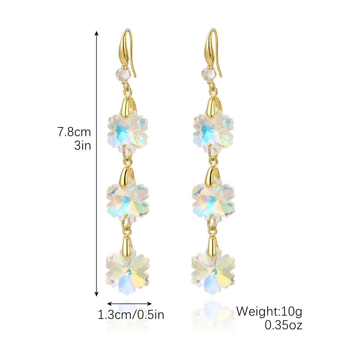 Wholesale Grape Cluster Zircon Crystal Earrings ACC-ES-ManYi012