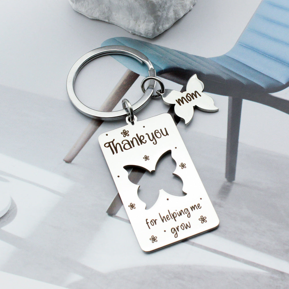 Wholesale Mother' s Day Stainless Steel Keychain