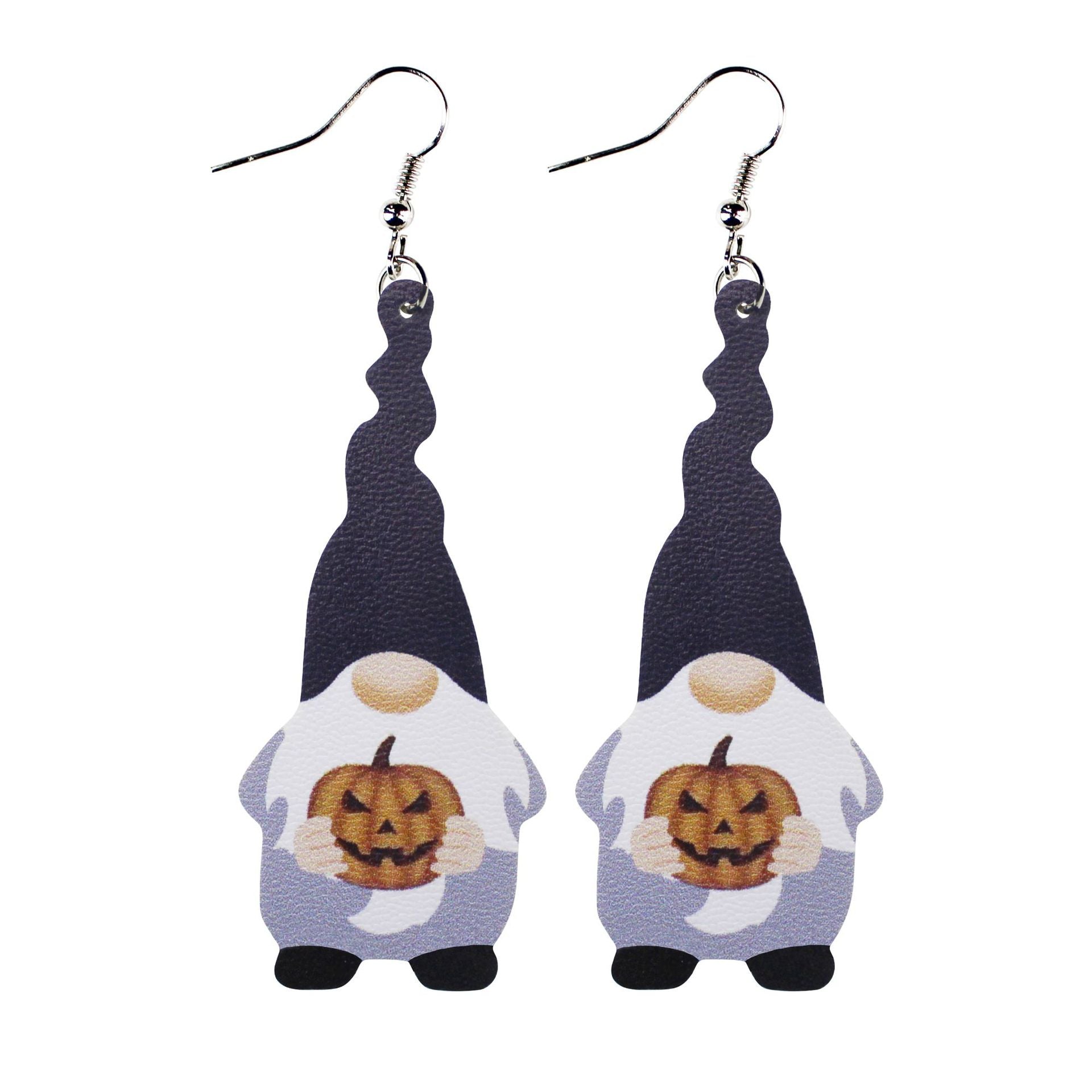 Wholesale Halloween Thanksgiving Small Leather Earrings