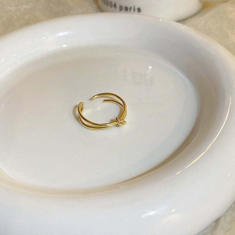 Wholesale Pearl Zircon Love Bow Ring ACC-RS-TuoYa001