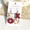 Wholesale Acrylic spray paint feel XO Valentine's Day splicing cute polka dot earrings