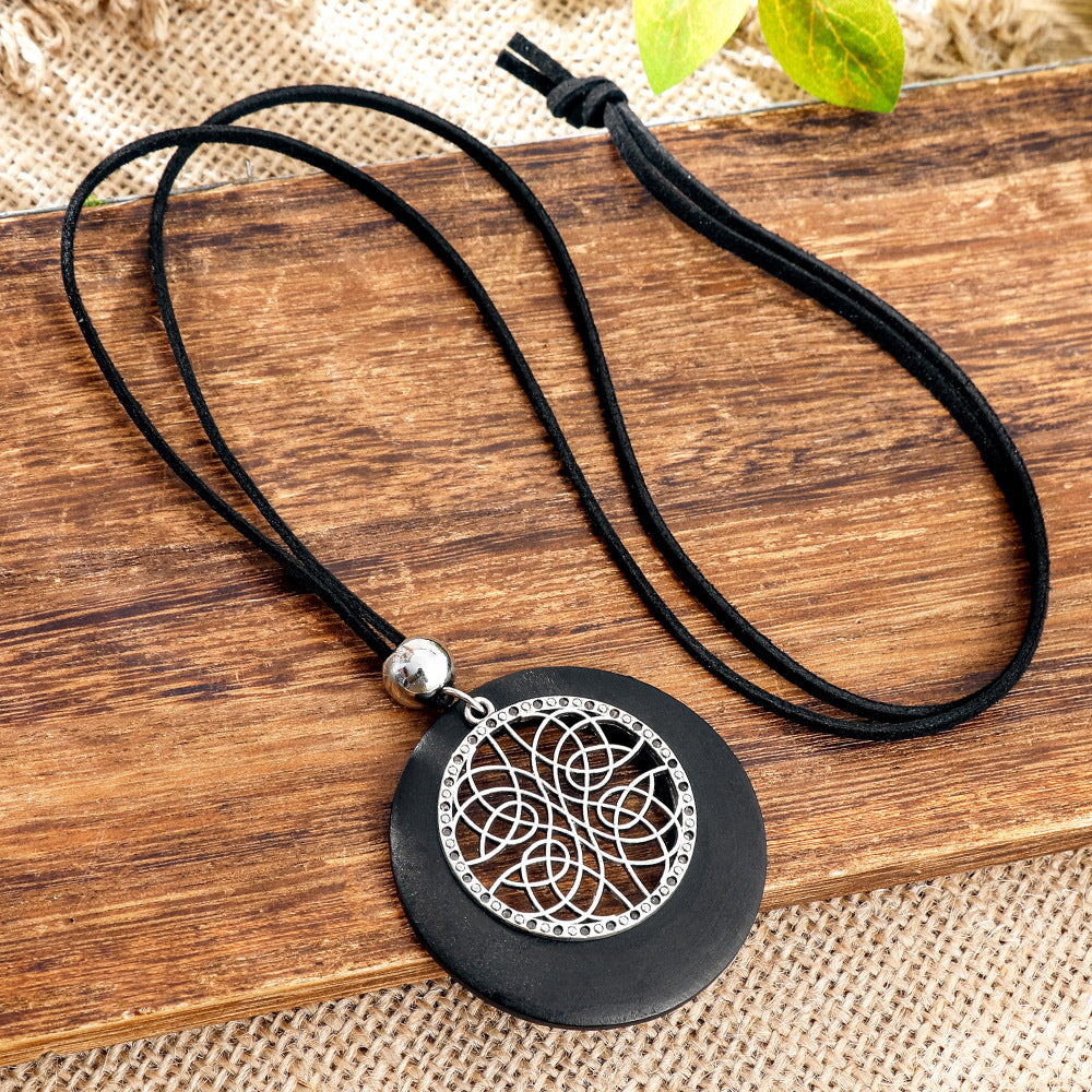 Wholesale Ethnic Style Long Sweater Chain Necklace Retro Artistic Fashion Jewelry Gift