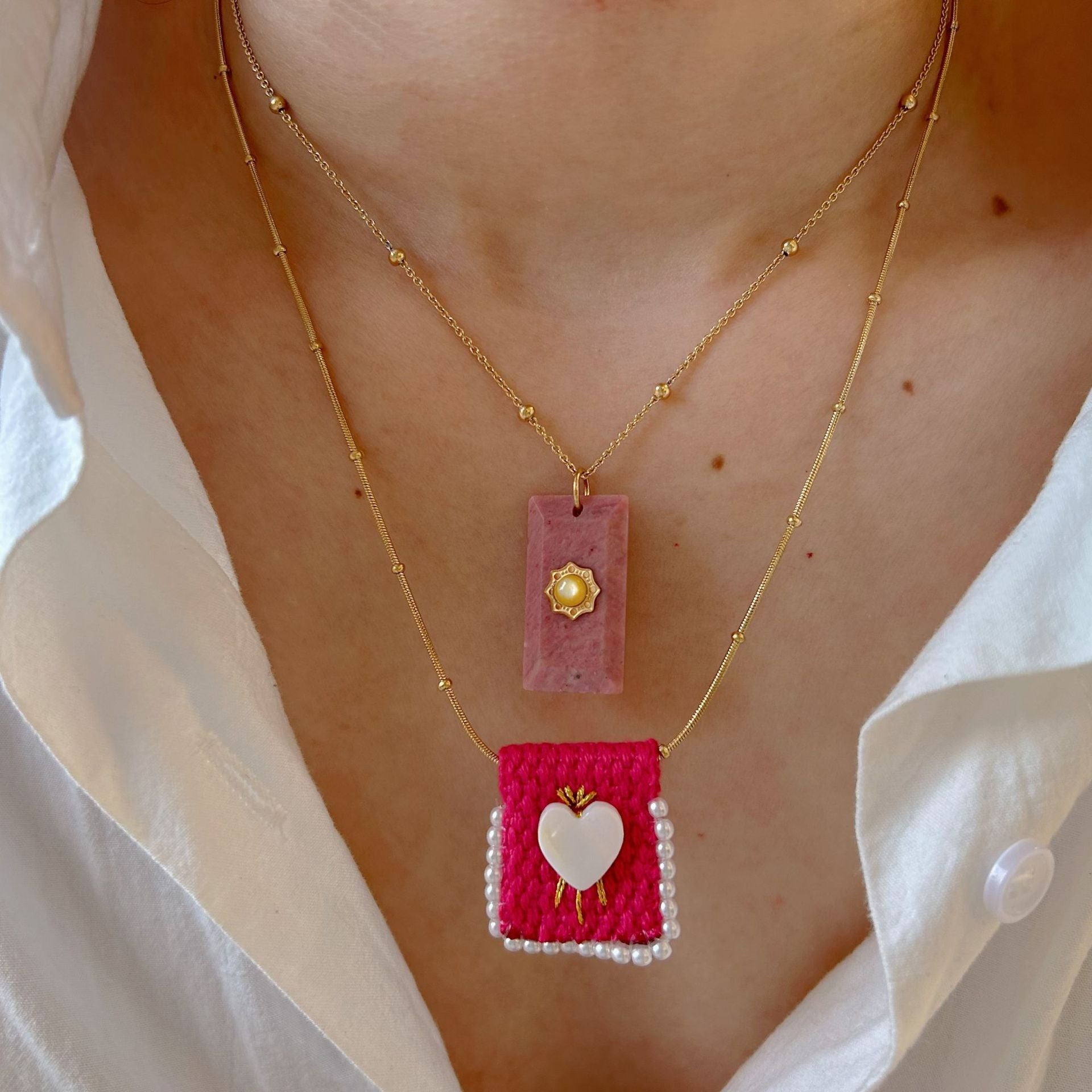 Wholesale  Handmade Bag Stainless Steel Necklace