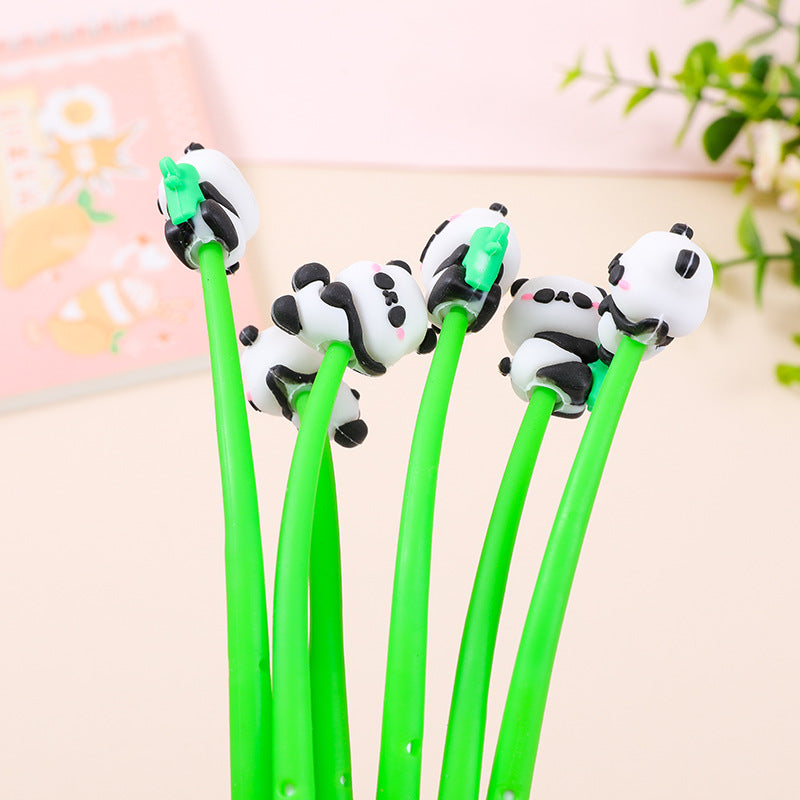 Wholesale Cartoon soft glue panda shake gel pen