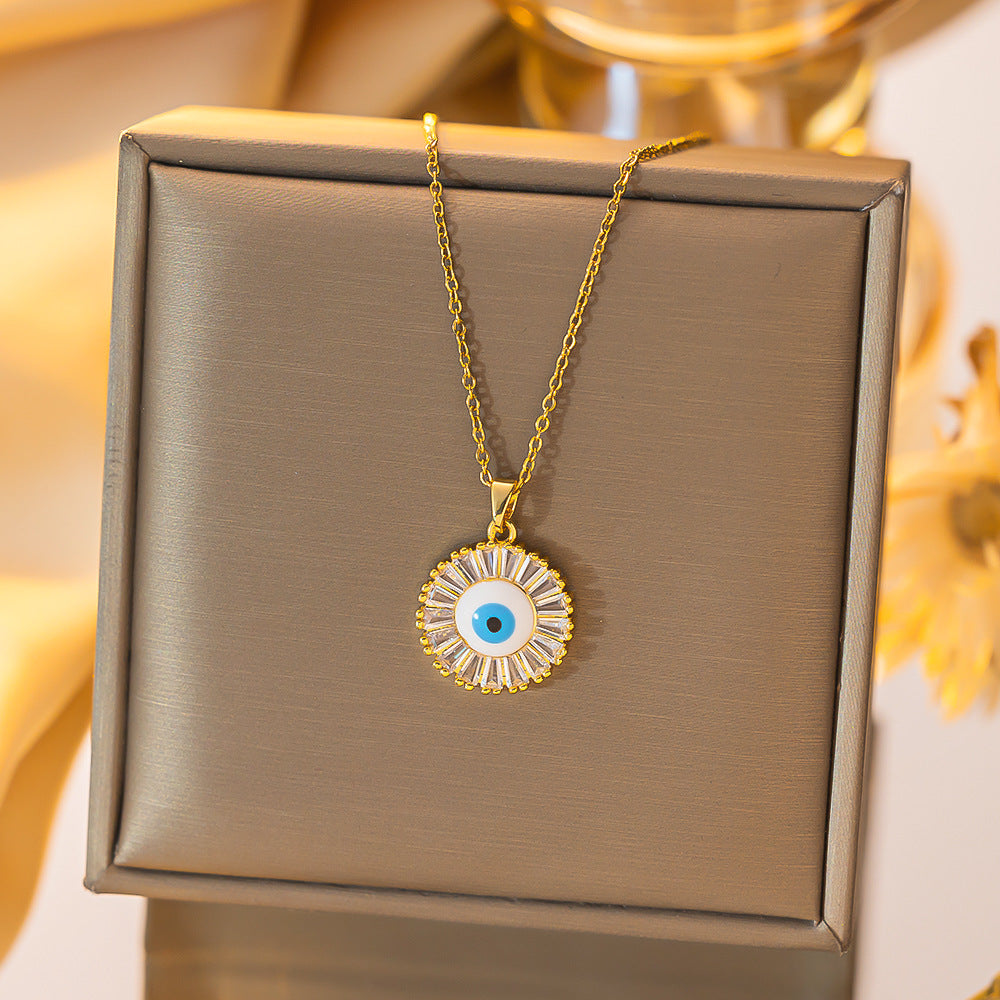 Wholesale Evil Eye Pendant Necklace Blue Eye Design for Everyday Gift Boutique Jewelry Accessory