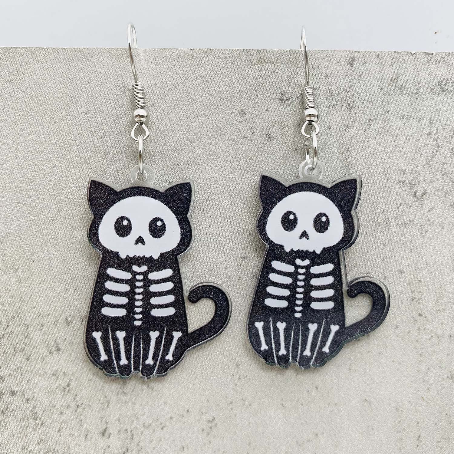 Wholesale  Cartoon Cat Horror Pumpkin Ghost Acrylic Earrings