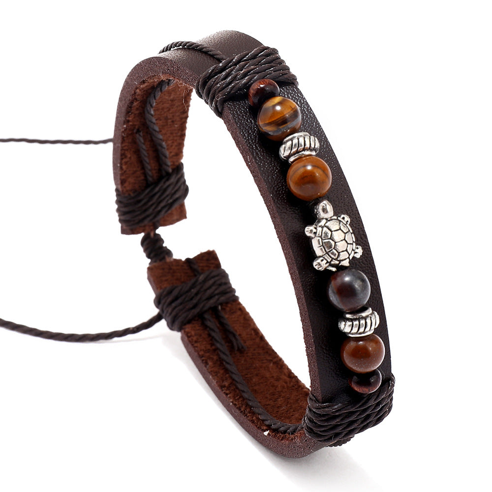 Wholesale  turtle Tiger stone men and women couples bracelet