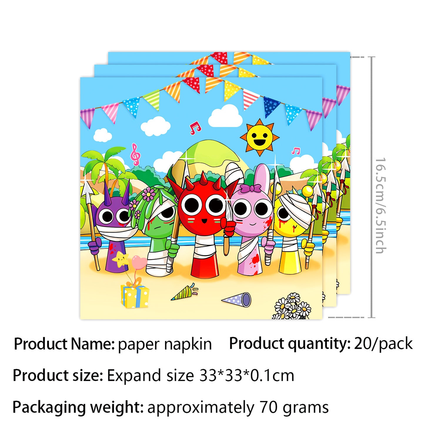 Wholesale Rhythm Box theme birthday party tableware supplies banner pull flag tablecloth cake decoration supplies