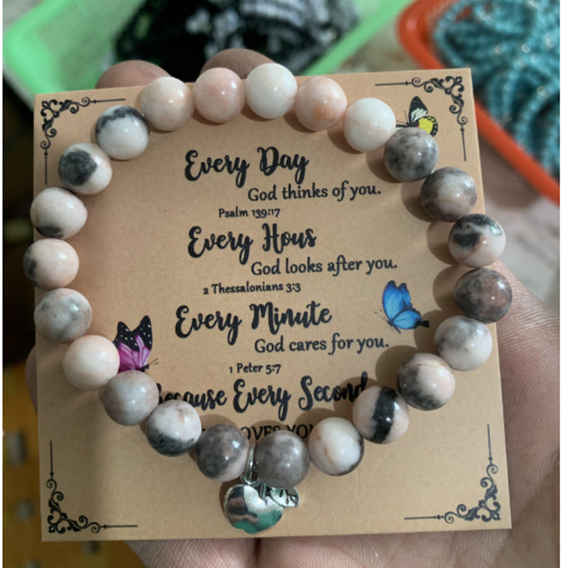 Wholesale Stone Bracelet Ladybug Pendant Bracelet ACC-BT-zhixiang003