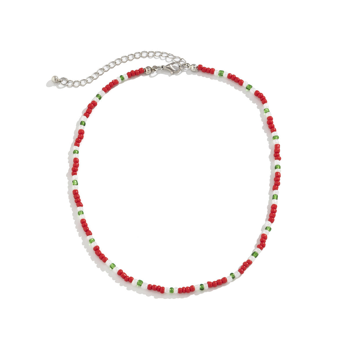 Wholesale Christmas Colorful Beaded Beaded Necklace