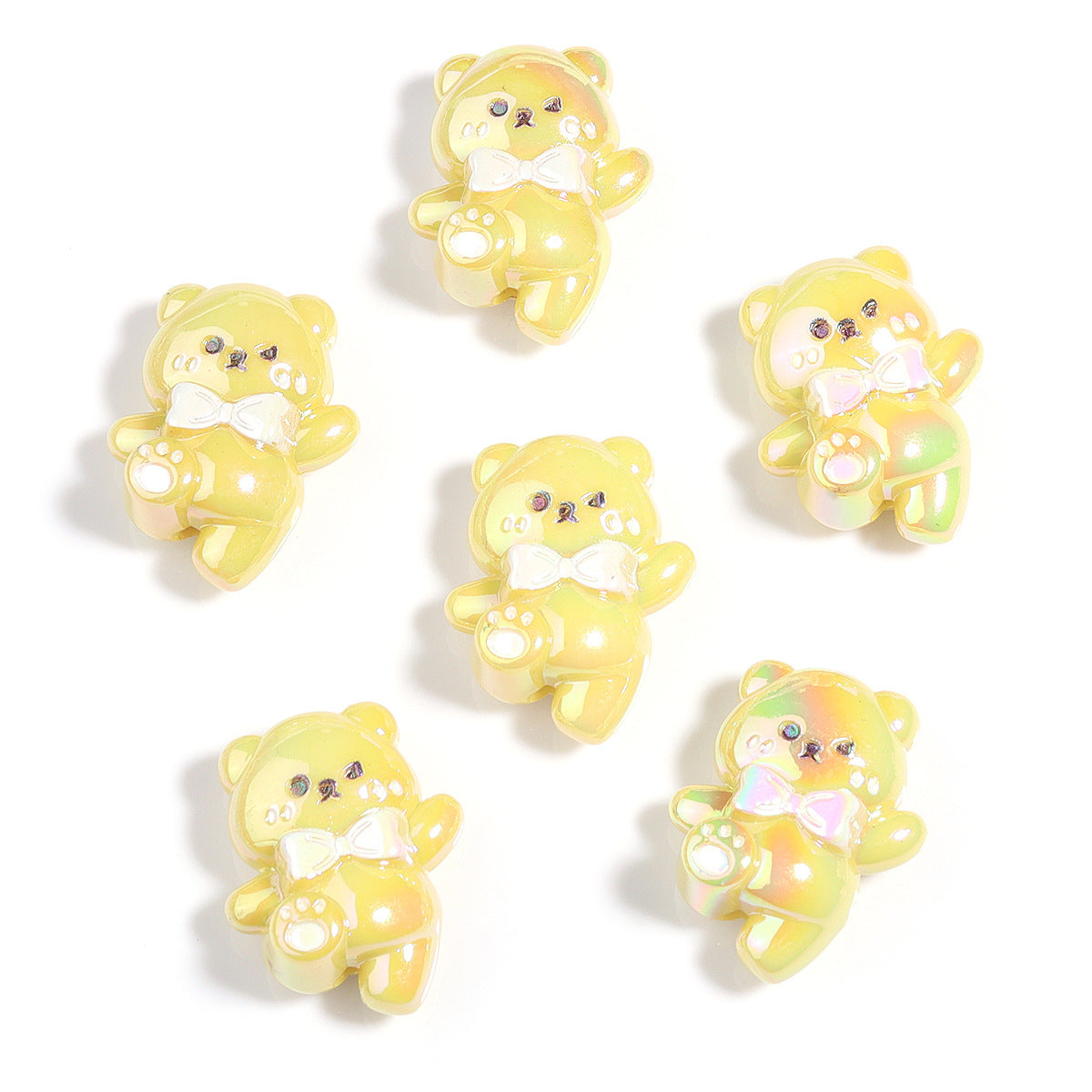 Wholesale  10pcs  Uv Cartoon Cute Colorfulful  Focal Beads DIY Bead Accessories