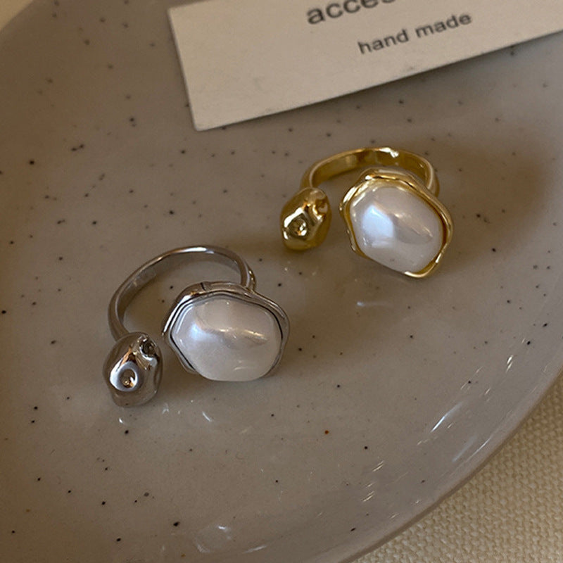 Wholesale Irregular Baroque  Open Ring