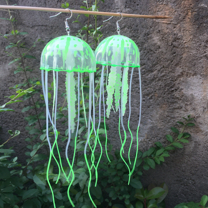 Wholesale  fluorescent jellyfish earrings