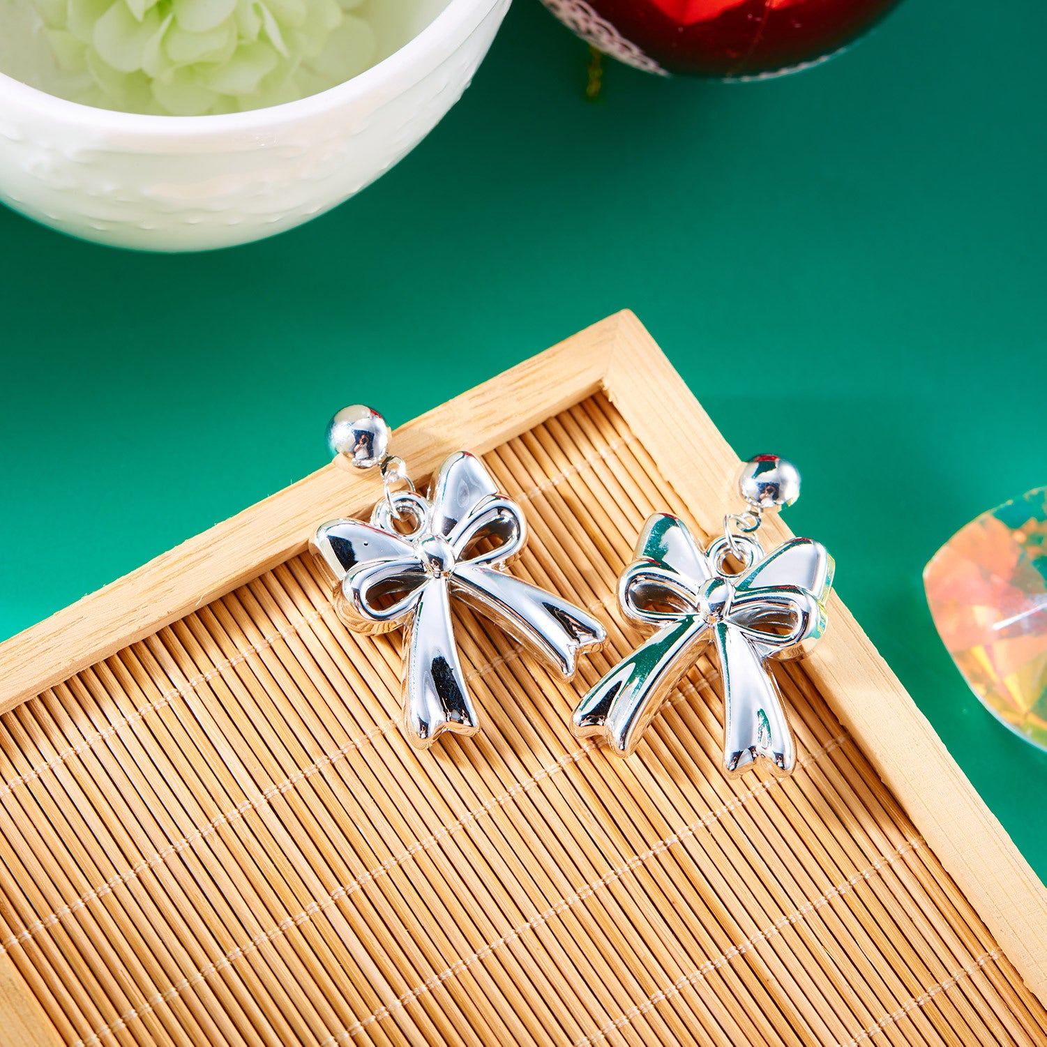 Wholesale  geometric earrings creative resin twist C triangle earrings