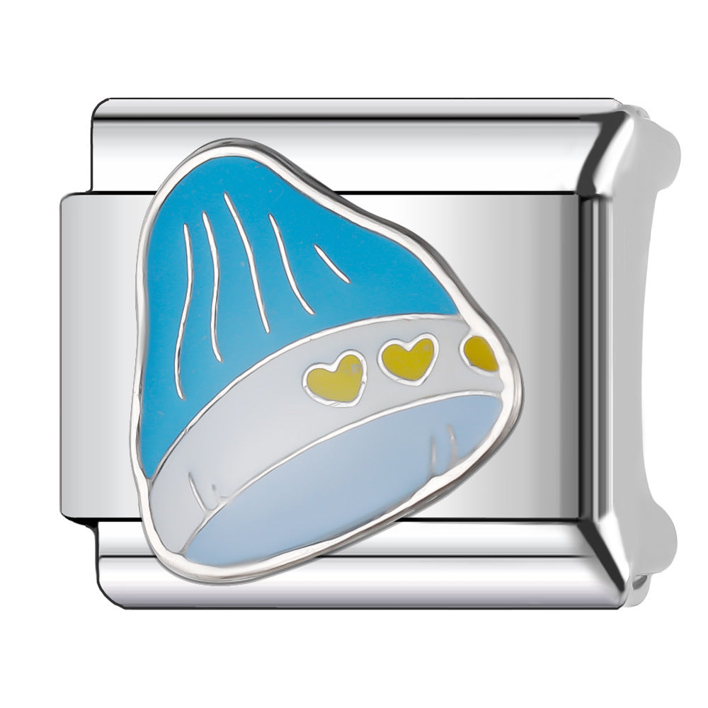 Wholesale Italian Charm Bracelet 9mm DIY Splicing Stainless Steel Christmas Elements Composable Bracelet