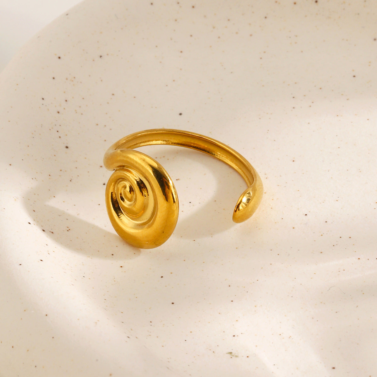 Wholesale Stainless Steel Rotating Pattern Thread Ring,  Fashion Jewelry Accessory for Resale