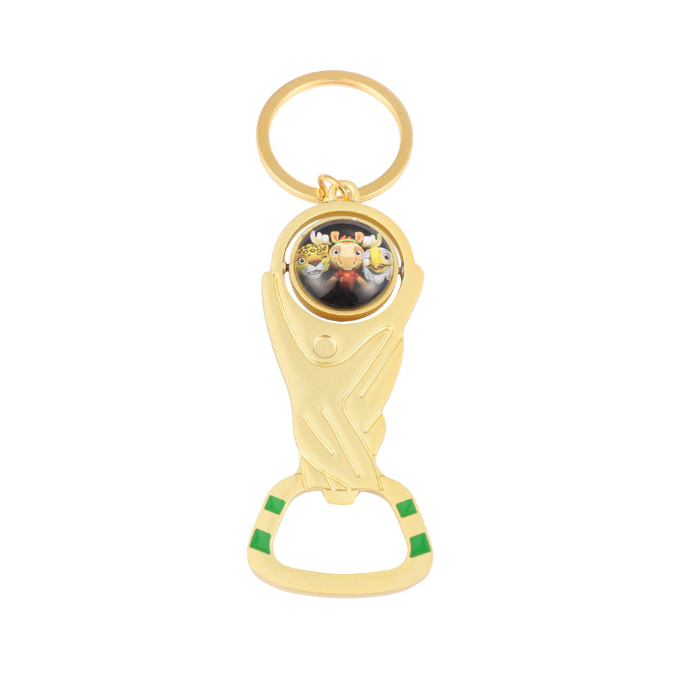 Wholesale 2026 World Cup Keychain Bottle Opener Set Zinc Alloy Decorative Accessory Boutique Resale
