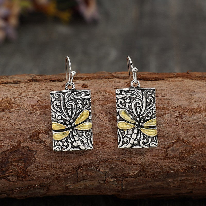 Wholesale Bohemian Dragonfly Retro Alloy Earrings,  Trendy Jewelry Accessory