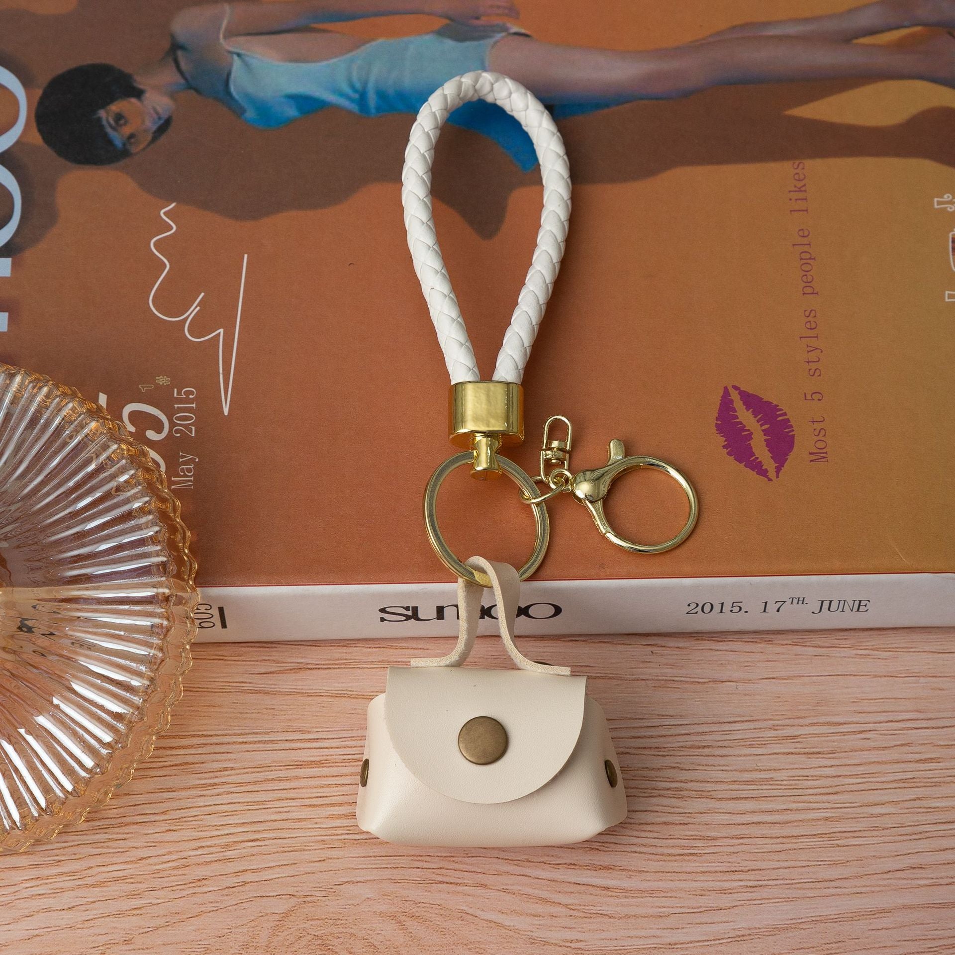 Wholesale Leopard print PU keychain