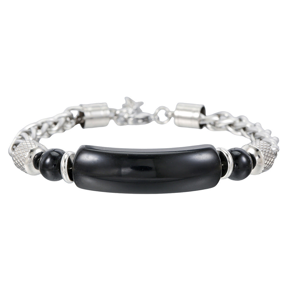 Wholesale Stainless Steel Turquoise Unisex Bracelet Vintage Chain Fashion Accessory for Everyday Wear