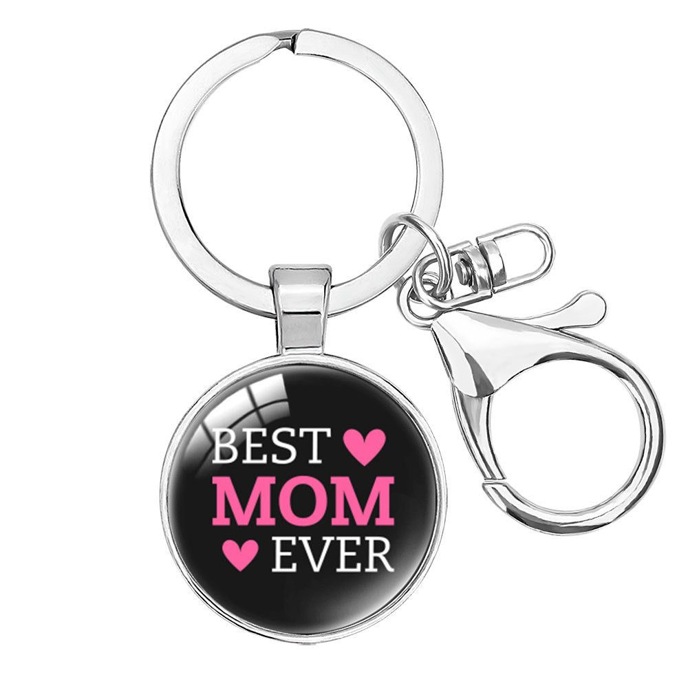 Wholesale  Crystal Alloy Keychain Pendant Mom Mother's Day Hanging Accessories
