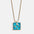 Wholesale Blue Turquoise Zodiac Enamel Stainless Steel Necklace