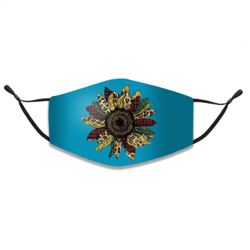 Wholesale Western Style Aztec Christmas Three-layer Cotton Mask Adult Dustproof Warm Breathable Mask ACC-MK-HY002