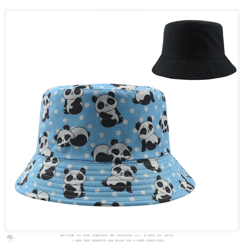 Wholesale Retro Pattern Printed Bucket Hat Double Sided Basin Hat ACC-HT-DaQi001