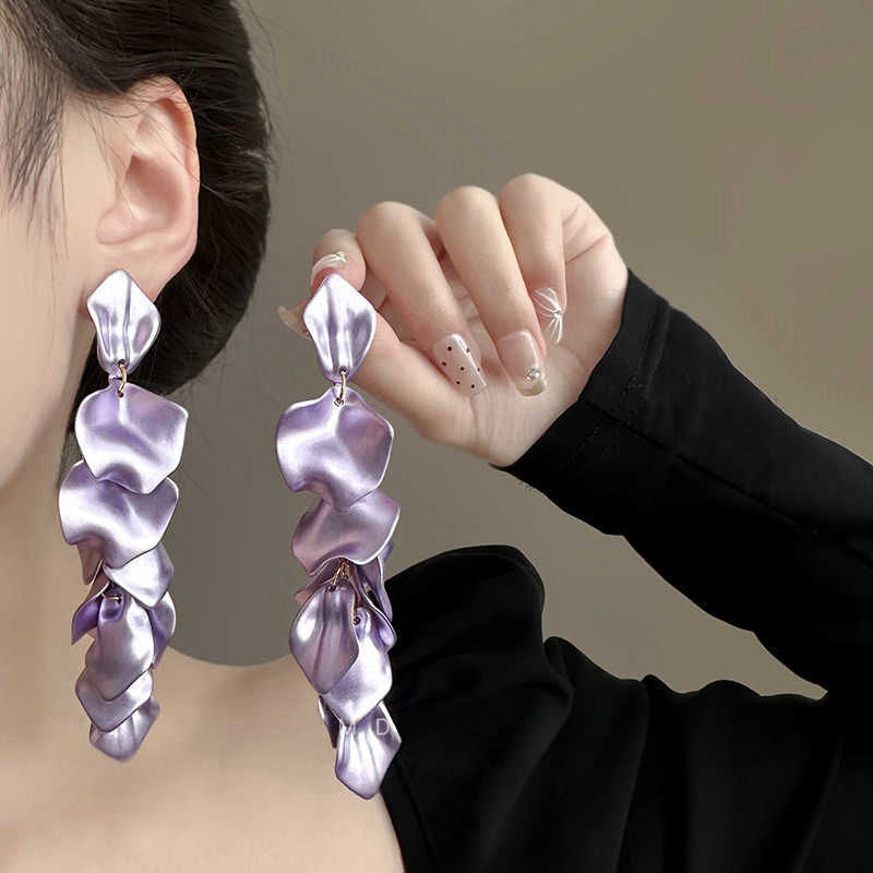 Wholesale  Sunflower Earrings Exaggerated Earrings