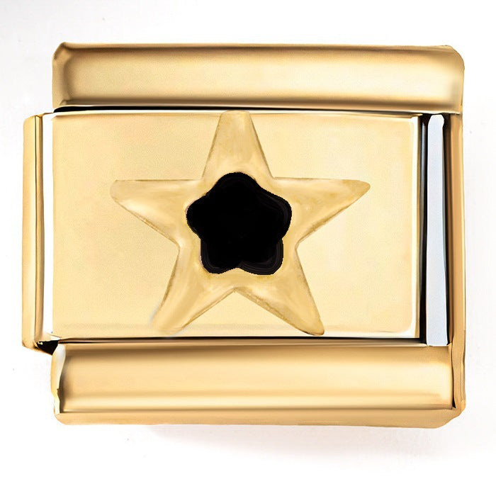 Wholesale Italian Charm Bracelet 9mm DIY Splicing Creative Pattern Stainless Steel Composable Bracelet