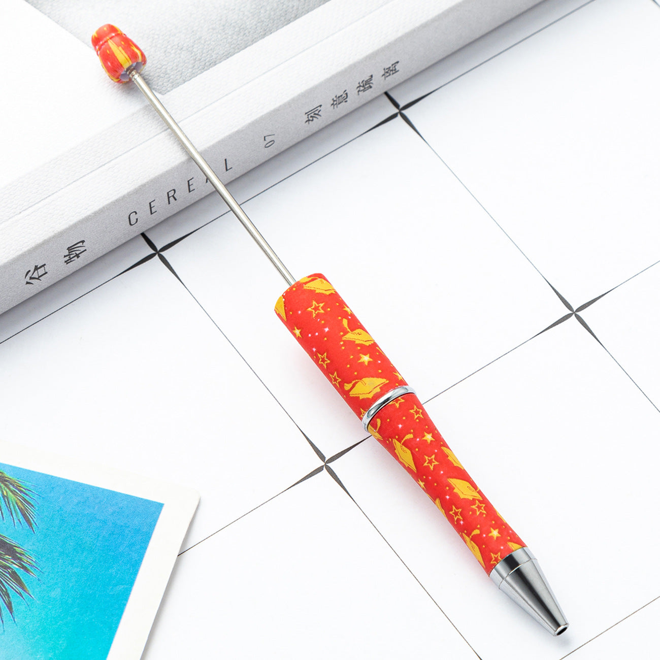 Wholesale Beadable Pens Graduation Season Plastic DIY Beaded Pens ACC-PN-HuaH056