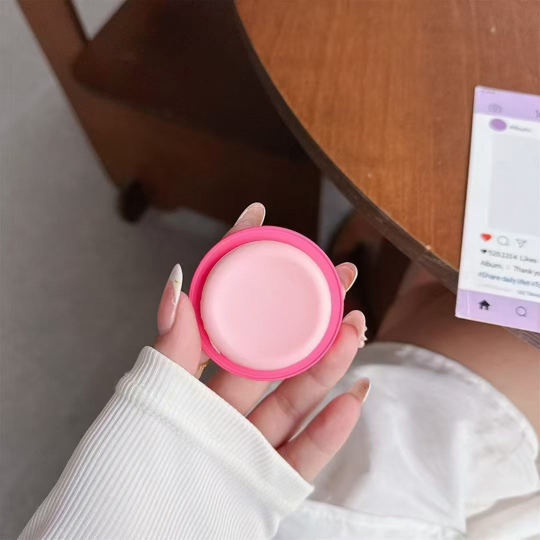 Wholesale Frosted Round Silicone Cap Pure Color Candy phone stand