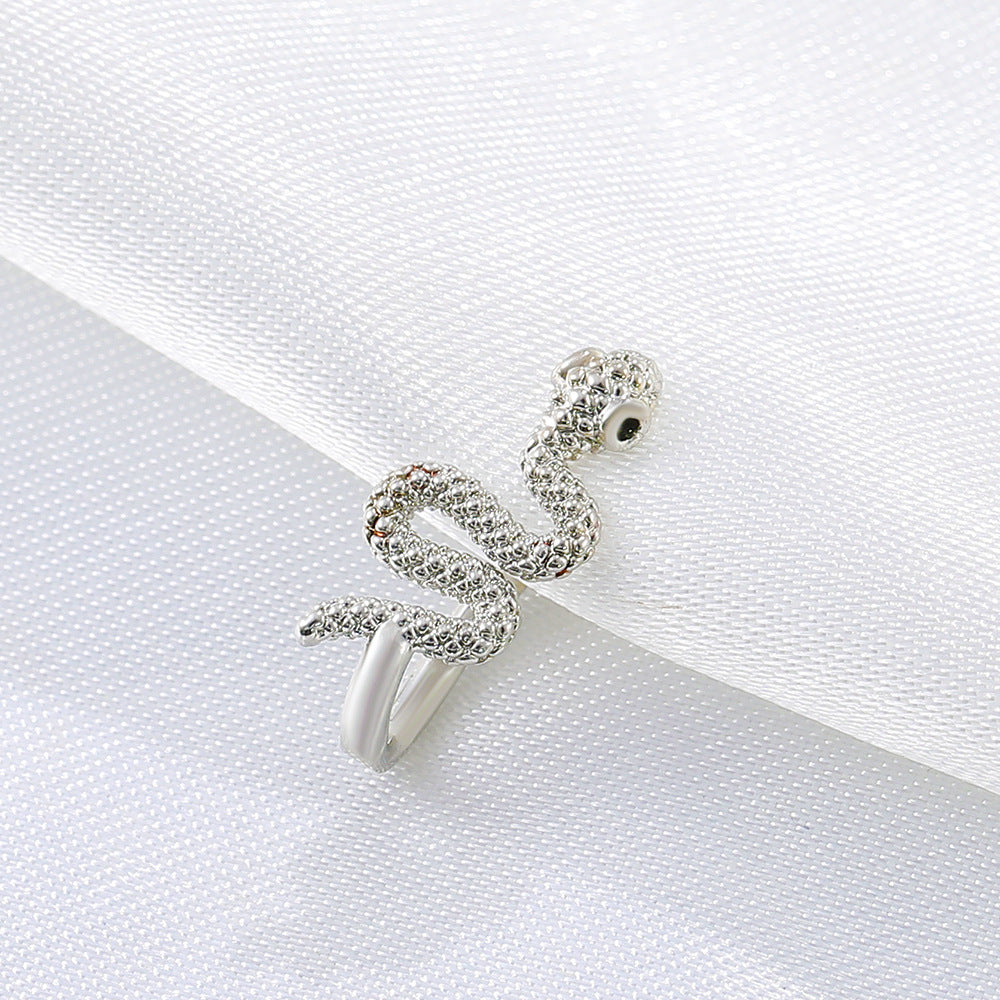 Wholesale  Metal Non-Perforated U-Shaped Nose Clip Snake-Shaped  Jewelry