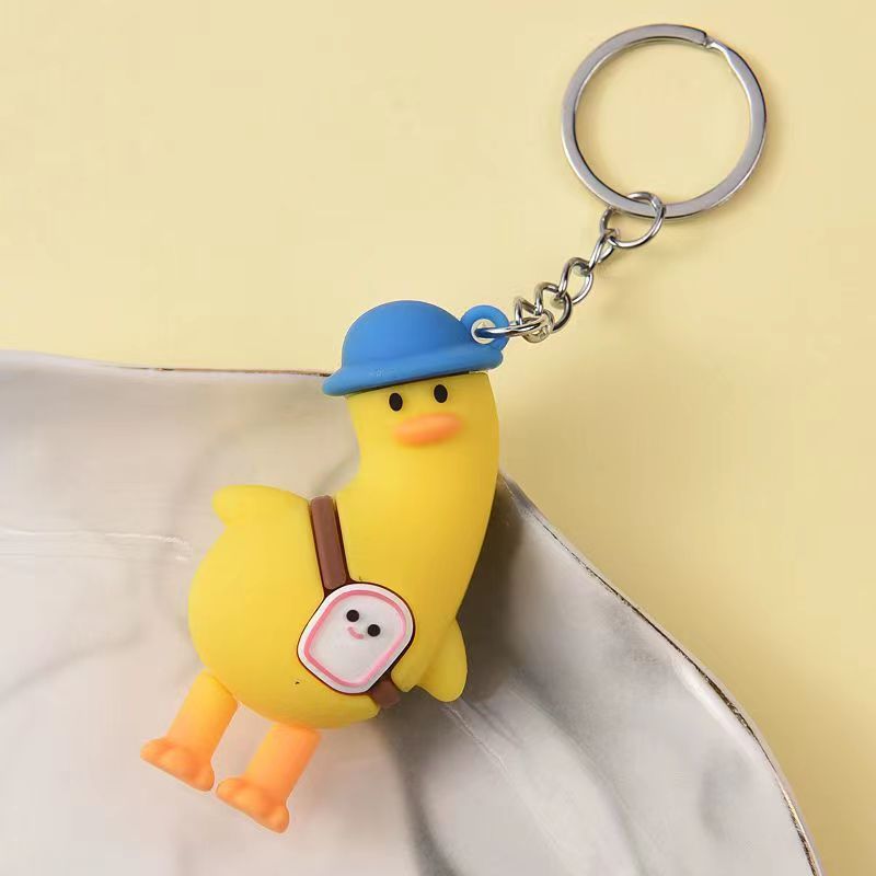 Wholesale Cartoon Crooked Neck Duck Keychains Pendants ACC-KC-Qichu001