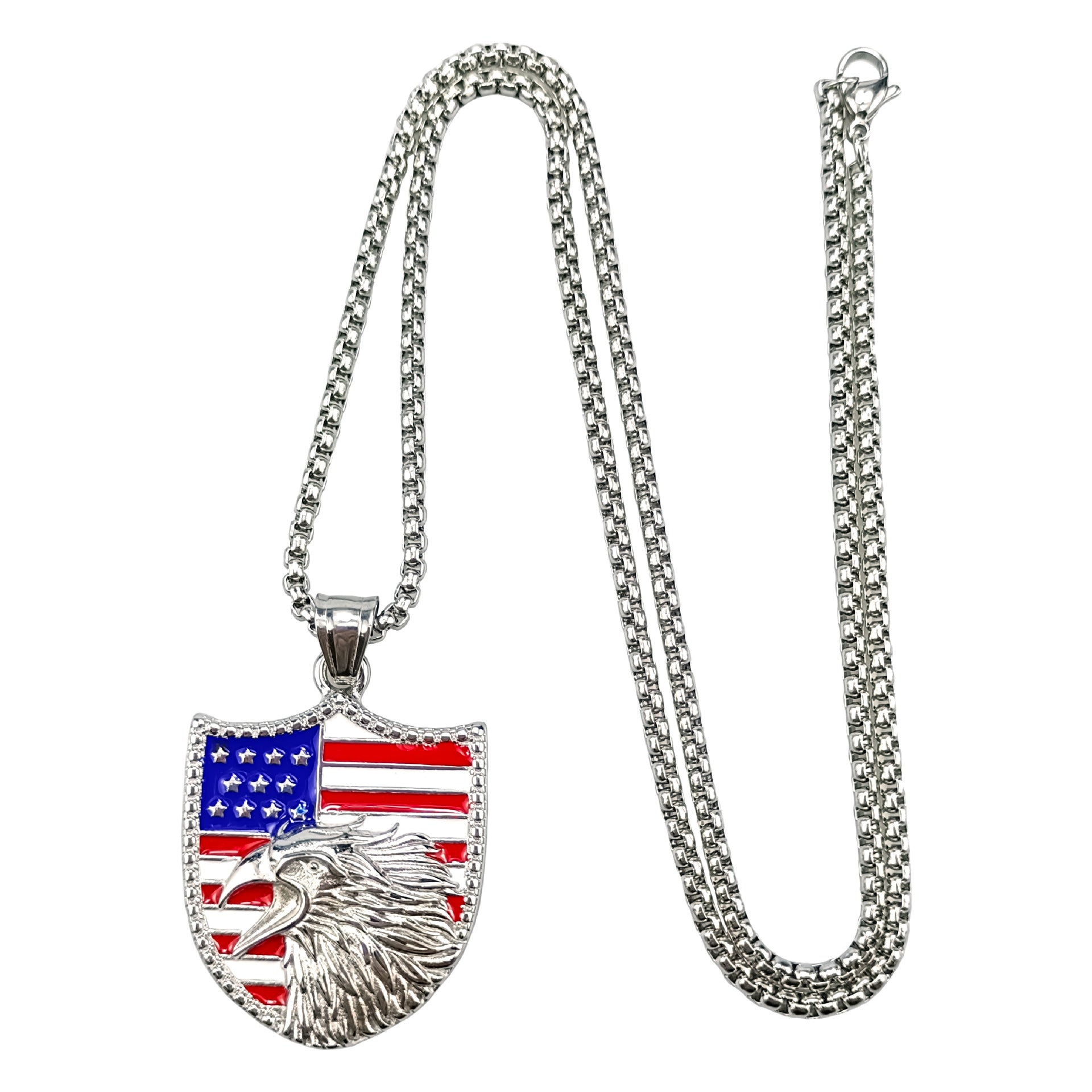Wholesale Hip Hop Eagle Stainless Steel Necklace ACC-NE-Ruig008