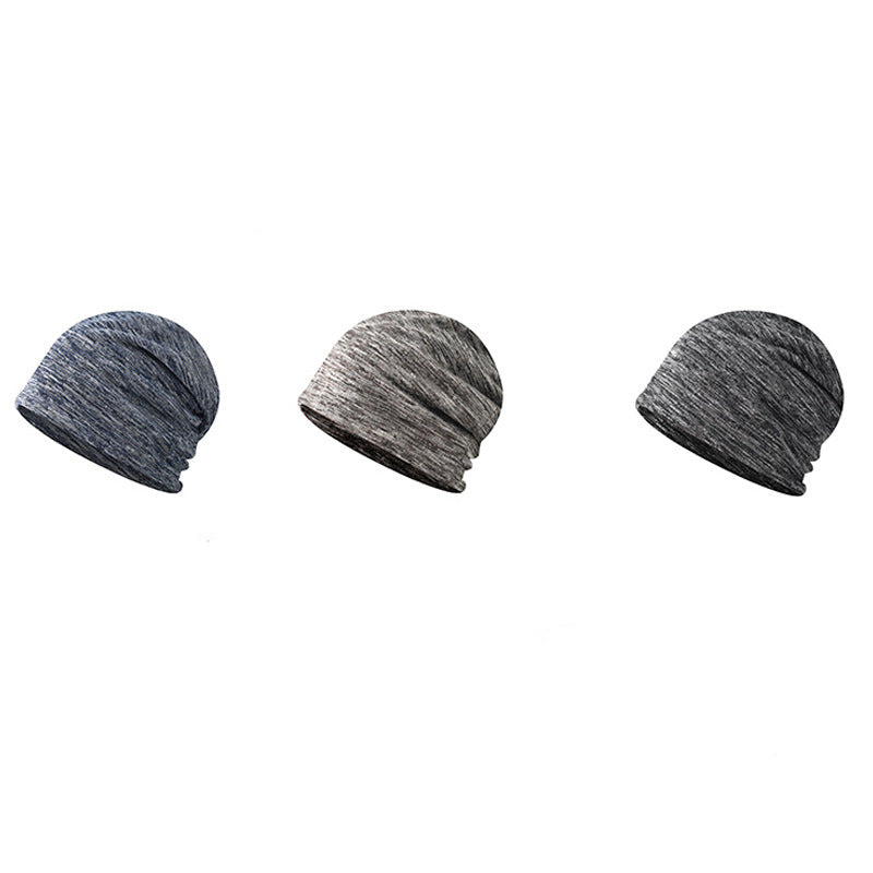 Wholesale Stylish Cotton Slouchy Beanie Hat For Women Men Outdoor Breathable Four Season Sunshade Cap Navy Blue