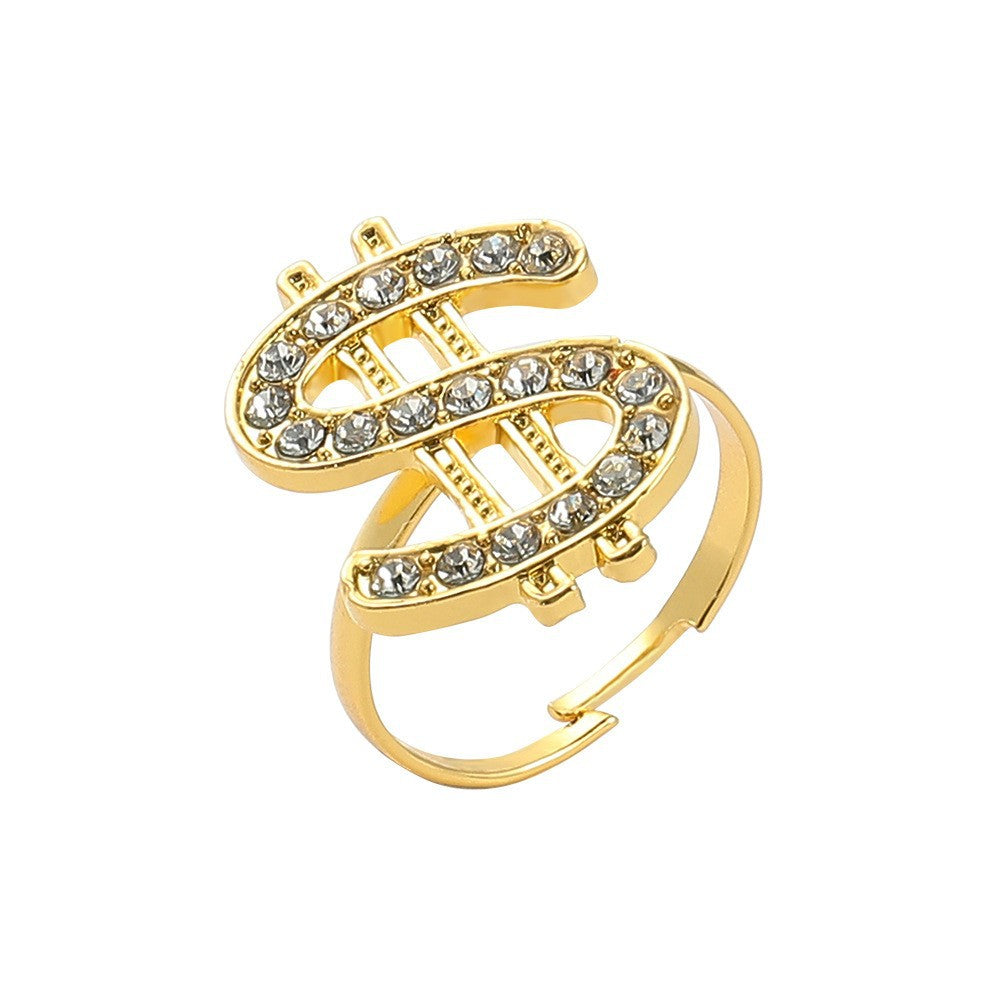 Wholesale Diamond Dollar Twirl Necklace Hip Hop Necklaces ACC-NE-YBY001