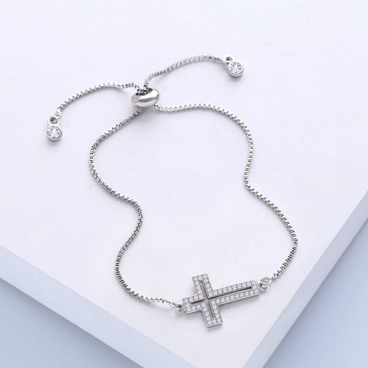 Wholesale Cross Zircon Micro Set Bracelet