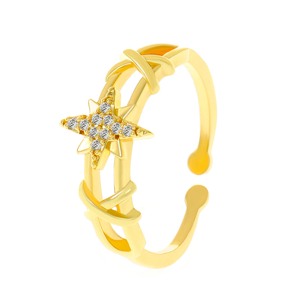 Wholesale  simple irregular opening ring