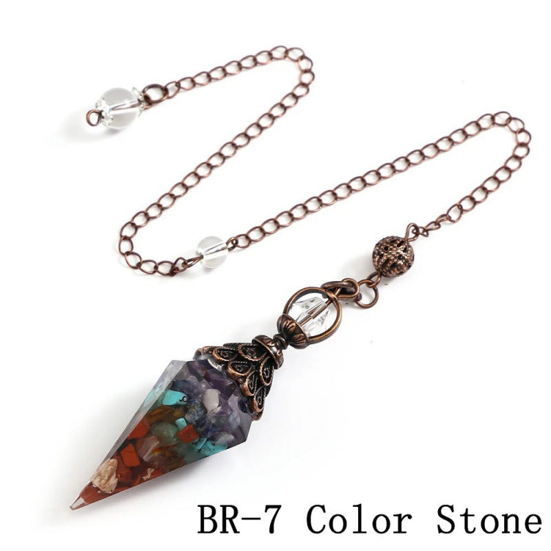 Wholesale Amethyst Crystal Hexagon Pendant Ancient Silver for DIY Jewelry Making Decorative Gift