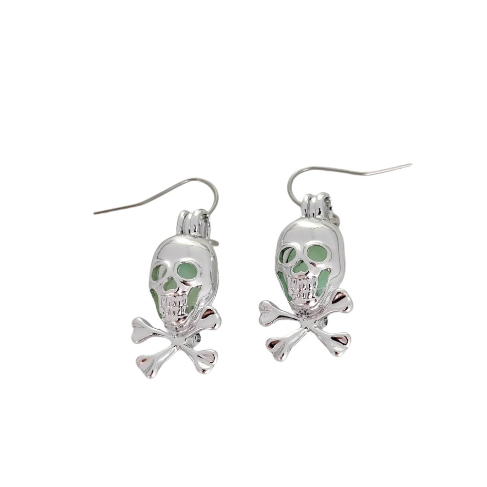 Wholesale  glowing skull earrings