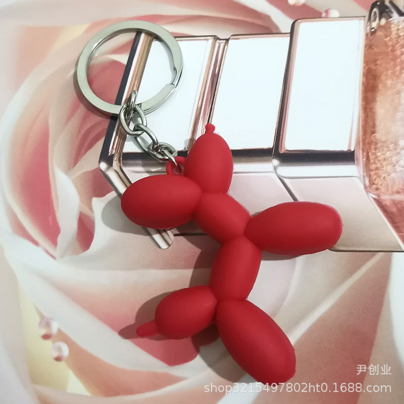 Wholesale Cute Three-dimensional Balloon Dog Keychain Cartoon Silicone Bag Ornaments ACC-KC-YCY003