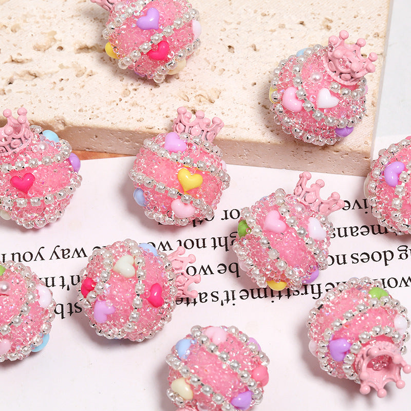 Wholesale 5pcs Crystal Beads with Straight Holes